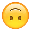 Graphic of upside-down smile emoji Graphic of upside-down smile emoji